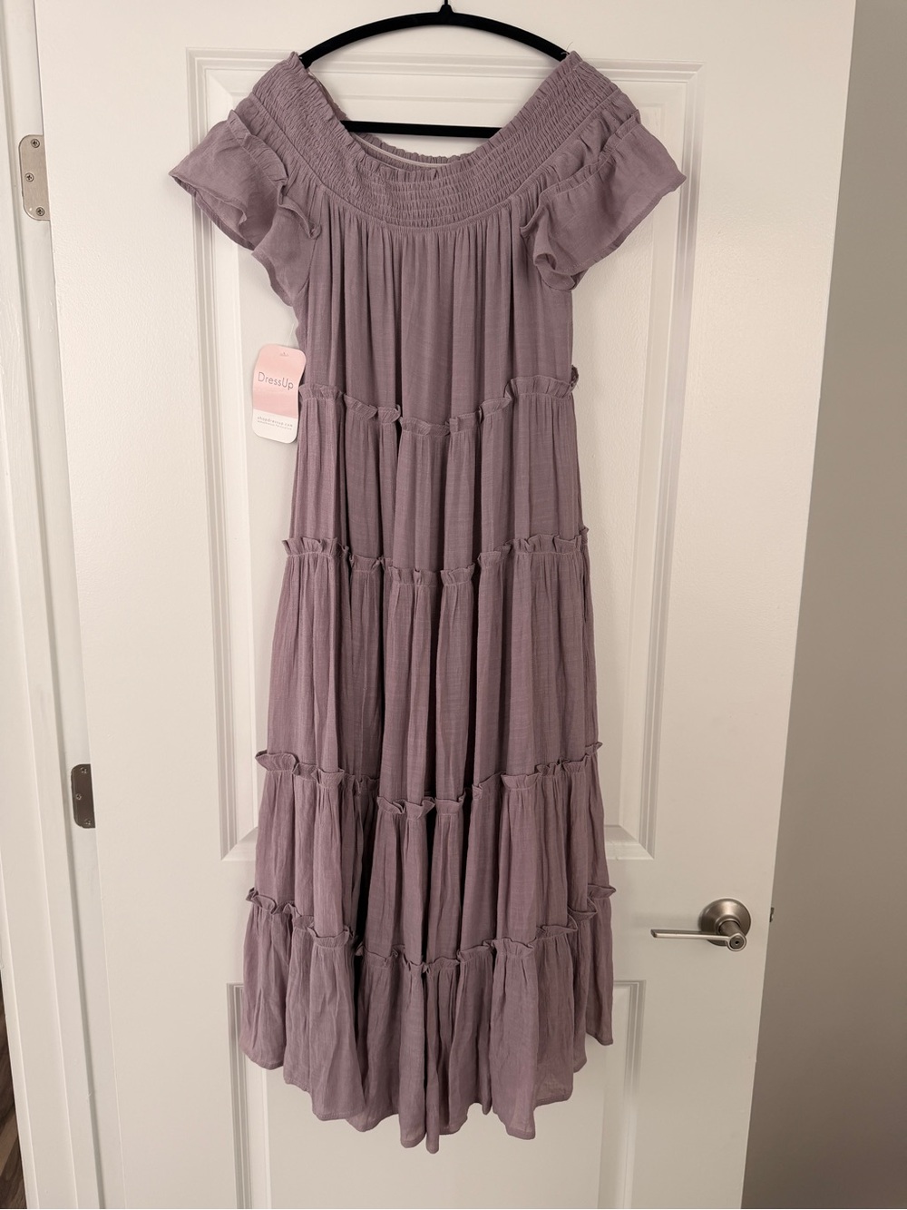 Women’s ' Lavender Off-Shoulder Tiered Dress